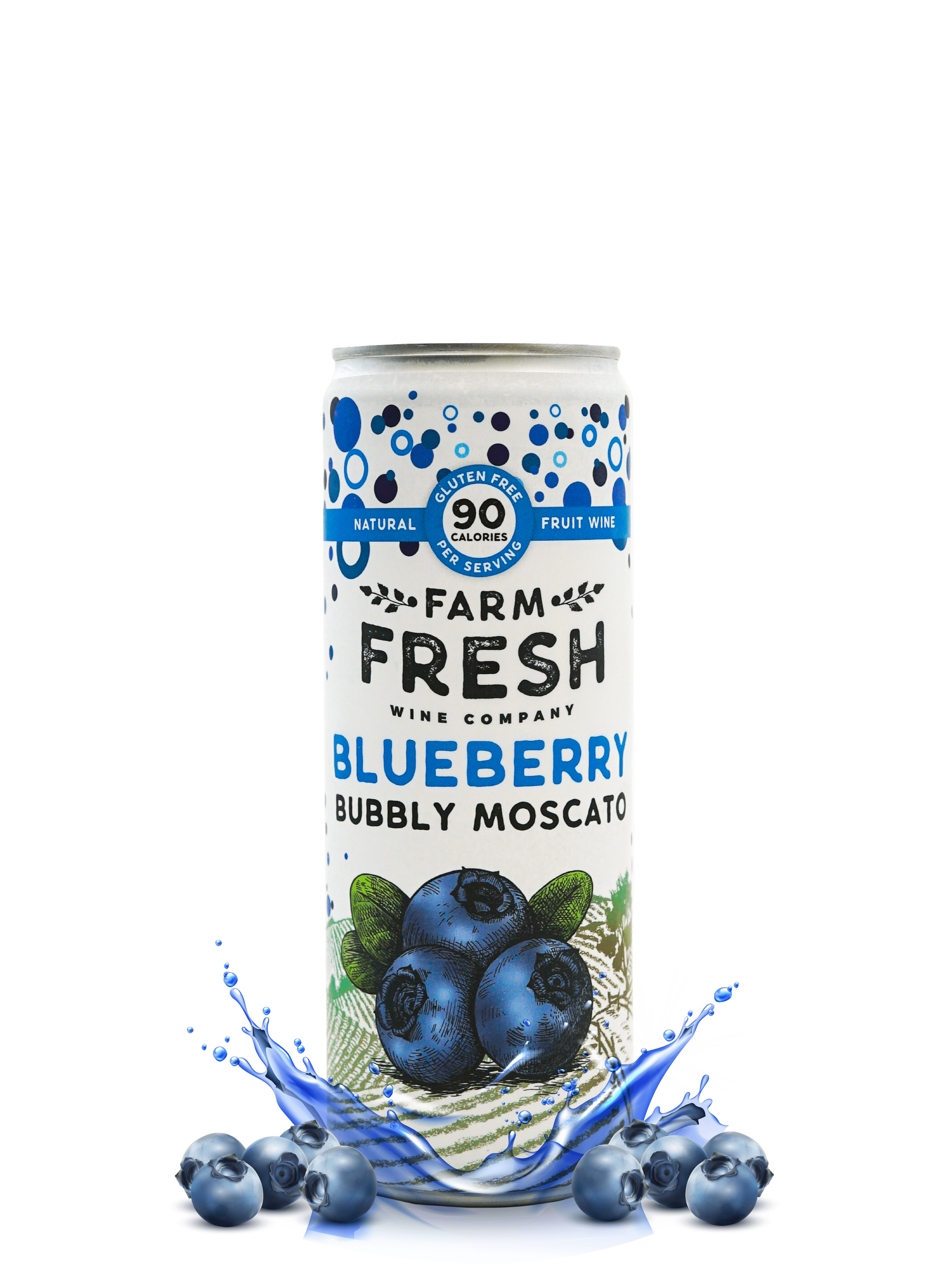 Farm Fresh Blueberry Bubbly Can